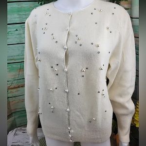 L’ULTIMA Lambswool Angora Blend Designer Collection Cardigan